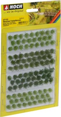 Produktbild von NOCH® Grasbüschel „Feldpflanzen“, für Modellbau, Dekoration, 6 mm Höhe, 104 Stück, ideal für Spurweiten H0, TT, N