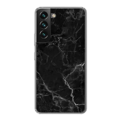 Produktbild von MuchoWow® Handyhülle Schutzhülle Hülle für Samsung Galaxy S22 Marmor - Schwarz - Weiß - Textur - Marmoroptik Silikon Softcase Handy Hülle - Mobiltelefonhülle