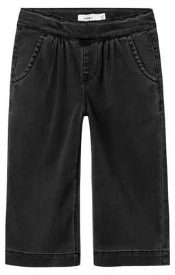 Productafbeelding van NAME IT meisjesbroek Nmfbella Wide 6485-to, wijde jeans, zwarte denim, maat 86 EU