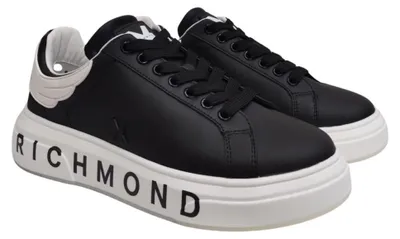Produktbild von John Richmond Sneaker, Herren, Modell 31016, Farbe: Schwarz/Weiß