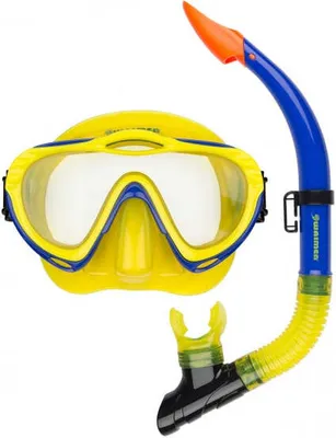 Produktbild von Waimea Sport And Casual Waimea Schnorchelausrüstung Junior, schnorchelausrüstung Junior blau/gelb (365370)