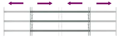 Produktbild von Fenstergitter mit Schrauben Ausziehbar 1000-1500mm Einbruchschutz