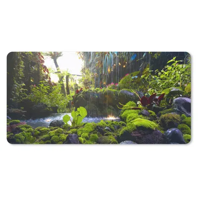 Produktbild von MuchoWow® Mauspad Mousepad Tropischer Wasserfall 60x30 cm - Mousepads - Maus Mat - Pad - Mausunterlage - Nachhaltig