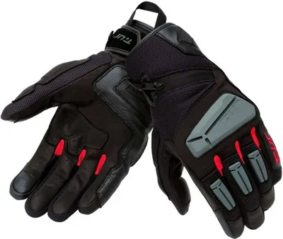 Produktbild von T.UR g-four Sommerhandschuhe schwarz rot mit europäischer Zulassung größe S