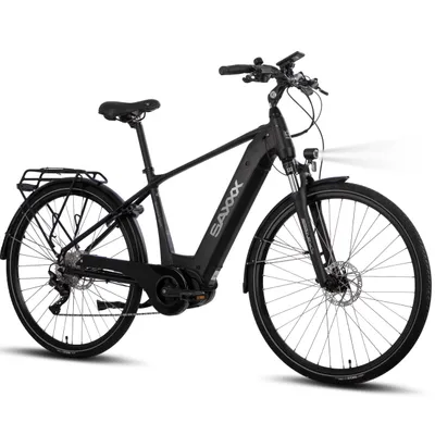 Produktbild von SAXXX 28 Zoll Trekking E-Bike, 250W Mittelmotor, 80Nm Drehmoment, 36V 540Wh Akku, bis 110km Reichweite, SHIMANO Deore 10-Gang, Hydraulikbremsen