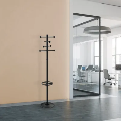 Produktbild von MAUL Garderobe MAULsaphir 8 Haken Standfuß 171 cm schwarz