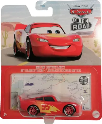 Image de Mattel HKY34 Disney Pixar Cars on the Road Road Trip Lightning McQueen Rouge Voiture-jouet Voiture d'action