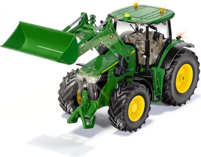 Produktbild von CONTROL32 John Deere 7310R mit Frontlader und Bluetooth App-Steuerung (grün, 1:32)