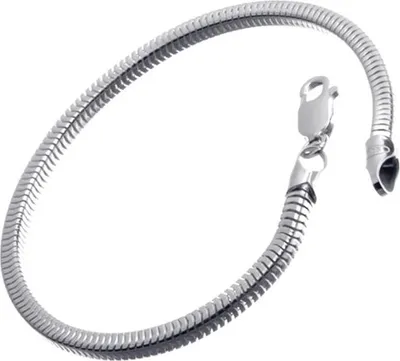 Produktbild von SILBERKETTEN STORE Schlangenkette Armband, vierkant 3,5mm - 925 Silber, Länge wählbar - 20cm