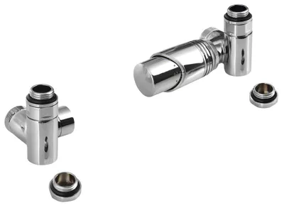 Produktbild von Bruckner WICHER ECK Thermostat-Anschlussgarnitur, Eckform, Chrom