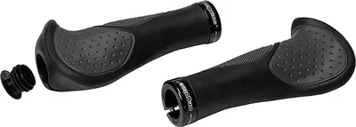 Produktbild von ergotec MTB / ATB Ergo-Griffe Frisco 2, Silikon, 140 mm, schwarz/grau (1 Paar)