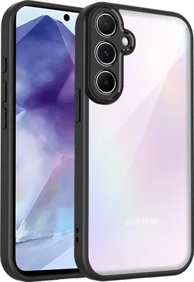Image de Coque pour Samsung Galaxy S23 FE transparente avec cadre TPU, antichoc Noir