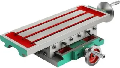 Produktbild von 2-Achse Kreuztisch Frästisch Bohrtisch Schraubstock Koordinatentisch 450 * 170mm Mini Fräsmaschine Metalldrehmaschine Multifunktion XY Kreuztisch Frästisch