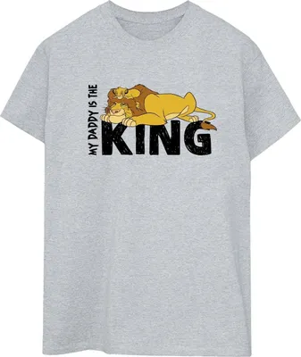 Produktbild von Disney - "The Lion King Daddy Is King" T-Shirt für Damen BI29519 (XXL) (Grau)