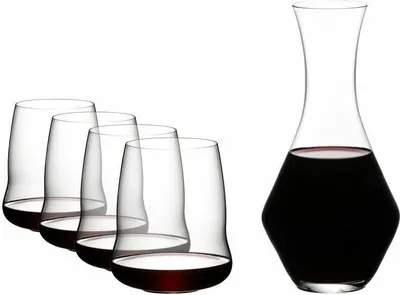 Produktbild von Riedel - Stemless Wings Cabernet Sauvignon + Dekanter, 5er Pack