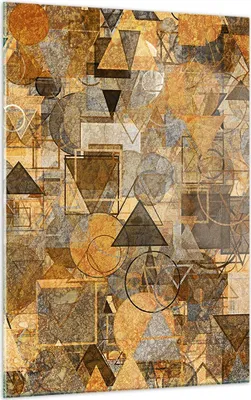 Produktbild von Bilder auf glas - Einteilig - Abstraktion modern - 50x70cm - Glasbilder - Wandbilder - Bilder - zum Aufhängen bereit - Wanddekoration aus Glas - Glas Bilder - Wandbild auf Glas - GPA50x70-4021