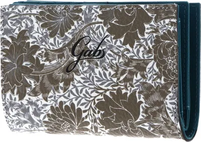 Immagine prodotto di Gabs Pelle portafoglio GMONEY14 Wallpaper Ruga Black Wallet Peonia Toni Beige marrone chiaro