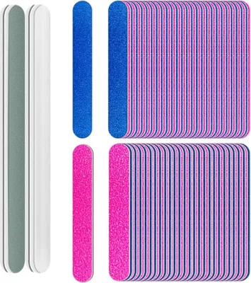 Obrázek produktu pro 100 balení jednorázových pilníků na nehty 180/240 se šmirglpapírem