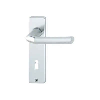Produktbild von Hoppe Birmingham Kurzschildgarnitur F1 Aluminium Natur 1117/202KP, BB Bundbart