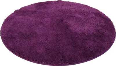 Produktbild von Mikrofaser-Badematte 90 cm rund,  Aubergine 90cm