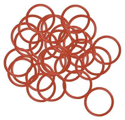 30 Silikon-O-Ringe 18x15x1,5 mm rot VMQ-Dichtring
