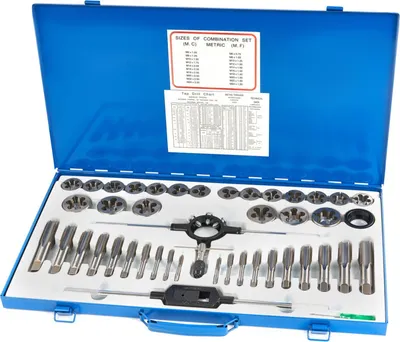 Produktbild von HBM 45-teiliges M6-24 Gewindeschneid- und Schneidset
