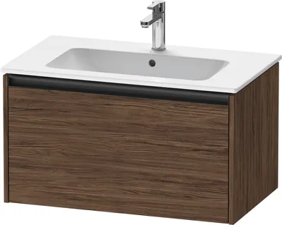 Produktbild von Duravit Ketho.2 Wastafelonderkast 81x48x44 cm Mat Noten (donker)