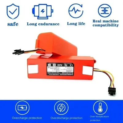 Obrázek produktu pro Baterie pro robotické vysavače - Li-Ion 18650, náhradní baterie - 14,4V, 12800mAh, vysoká kapacita