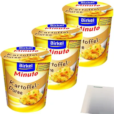 Produktbild von Birkel Minuto Kartoffeltopf 3er Pack (3x47g Packung) + usy Block