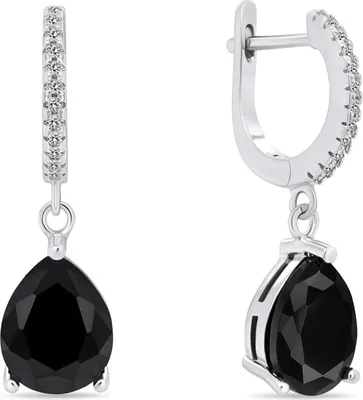Immagine prodotto di Orecchini in argento con zirconi neri EA638WBC