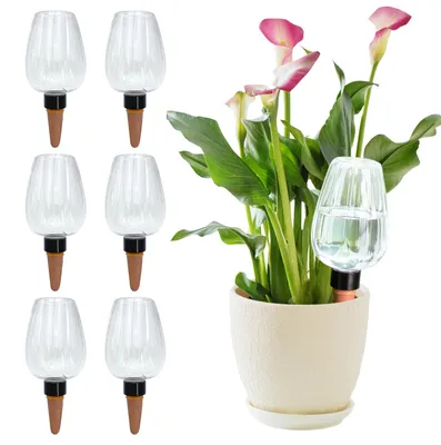 Bewässerungskugeln 6er-Set, 350 ml, automatische Pflanzenbewässerung