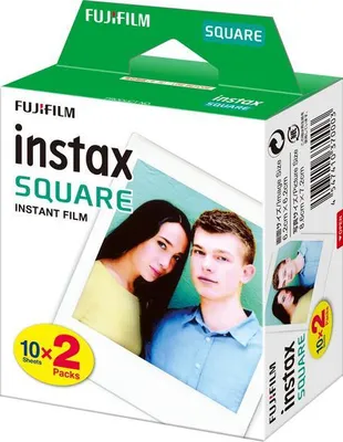 Produktbild von 1x2 Fujifilm Instax Square Film white frame NEU