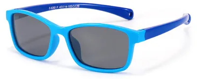 Produktbild von Techsuit – Polarisierte Sonnenbrille 8260-C29, polarisierte Sonnenbrille für Babys mit UV-400-Filter und flexiblem Rahmen – blau-dunkelblau