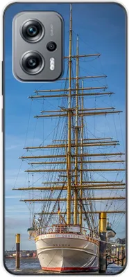 Produktbild von König Design Hülle kompatibel mit Xiaomi Redmi K50i Kunststoff Soft Handyhülle - Handy Case Segelboot