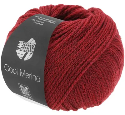 Produktbild von Lana Grossa - Cool Merino 0001 dunkelrot