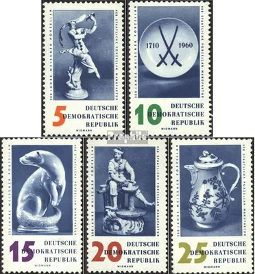 Produktbild von Briefmarken DDR 1960 Mi 774-778 (kompl.Ausg.) FDC 250 Jahre Meißner Porzellan
