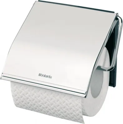 Image de Porte-papier hygiénique, acier brillant
