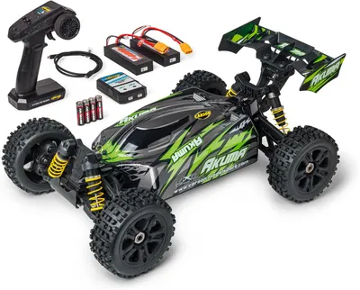 Image de 500409082 : Buggy Akuma 4WD, échelle 1:8, prêt à rouler (RTR), couleur verte