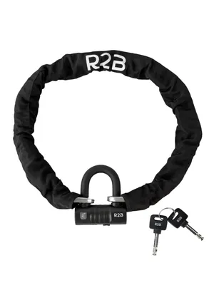 Produktbild von R2B Motorradschloss ART 4 – 120 cm – 2 Schlüssel – Rollerschloss – Fahrradschloss – ART-4-Schloss – Kettenschloss für Motorrad, Scooter und E-Bikes