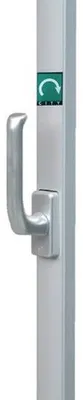Produktbild von ISEO Treibstangenbeschlag Feuerwehr Drehgriff, ALU satiniert - 43002301