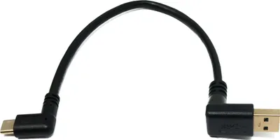 Obrázok produktu pre Kábel SYSTEM-S USB 3.1 25 cm zástrčka typu C na zástrčku typu 3.0 A Uhol dole