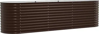 Immagine prodotto di vidaXL Letto rialzato marrone 320 x 80 x 81 cm acciaio