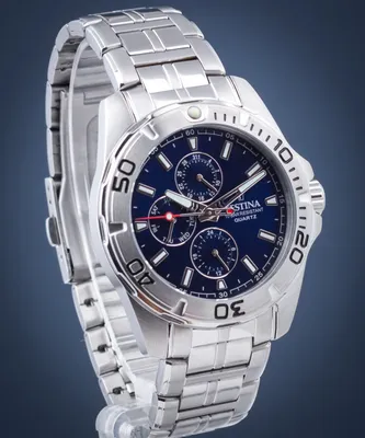 Immagine prodotto di Festina orologio da uomo multifunzione F20445/2 orologio da polso in acciaio inossidabile argento UF20445/2