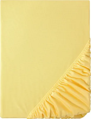 Produktbild von Mikrofaser Spannbettlaken Spannbetttuch in vielen Größen und Farben, 120x200cm Gelb