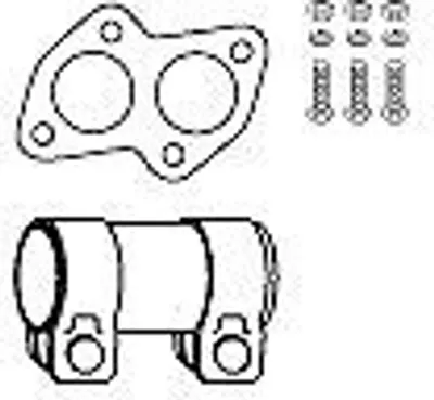Produktbild von HJS Montagesatz Katalysator 82 11 3215 für VW Lupo (6X1, 6E1)