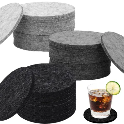 Filz-Untersetzer 30er Set – Antirutsch, Hitzebeständig, 10 cm