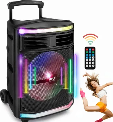 Produktbild von Grosser Bluetooth Lautsprecher Partybox 600W Usb Led Karaoke 10" Subwoofer
