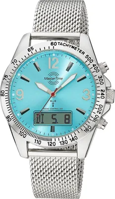 Master Time MTGA-10963-32M Herren-Funkuhr Sporty Big Date Chronograph Türkis 1