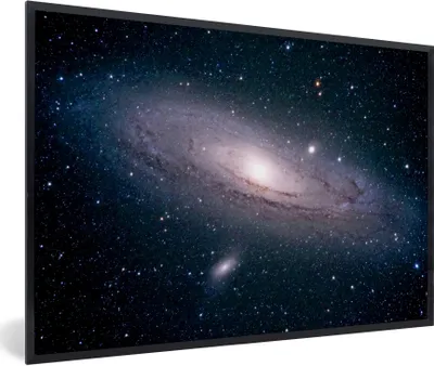 Produktbild von MuchoWow® Gerahmtes Poster Die Milchstraße am Sternenhimmel 30x20 cm - Poster mit Schwarzem Bilderrahmen Wandposter Rahmen Foto Bilder - Kunstdruck - Bild-Poster