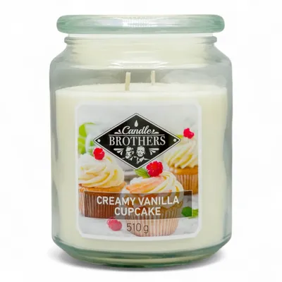 Obrázek produktu pro Vonná svíčka Candle Brothers ve skleničce Creamy Vanilla Cupcake